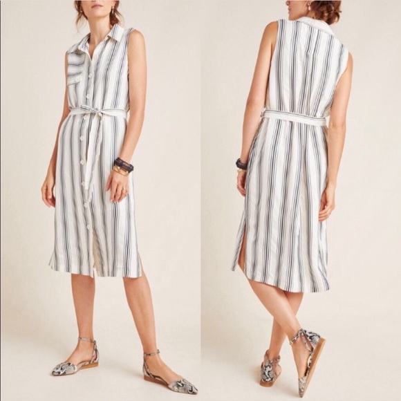 Anthropologie Dresses & Skirts - Anthropologie Maeve Esther Striped Shirt Dress